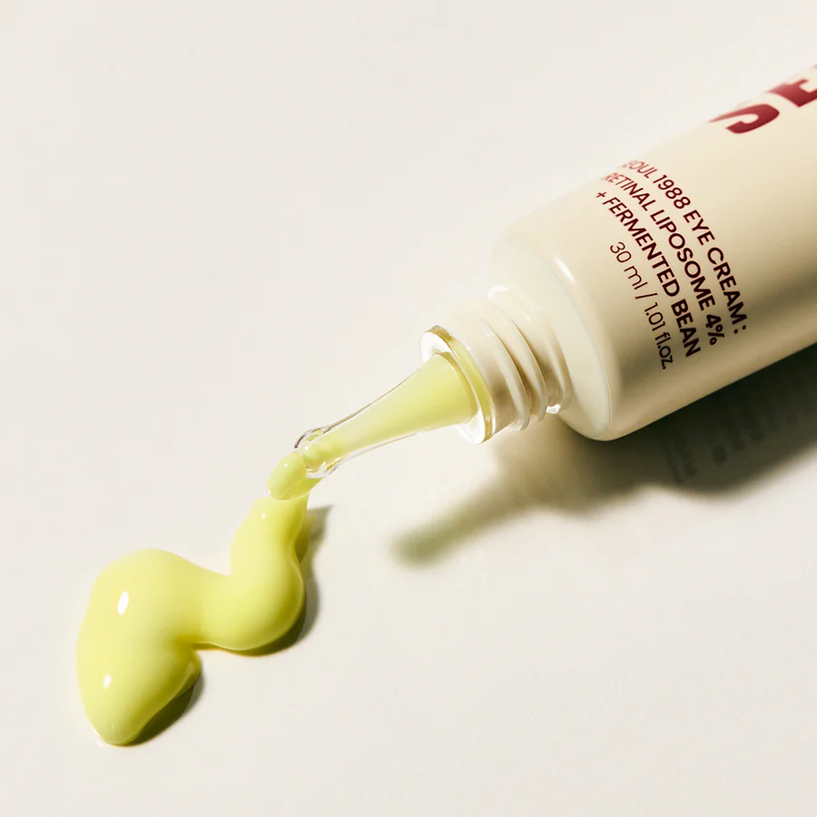 Texture K-SECRET SEOUL 1988 Eye Cream Retinal Liposome 4% + Fermented Bean 30ml – Contorno de ojos reafirmante con retinal 30ml
