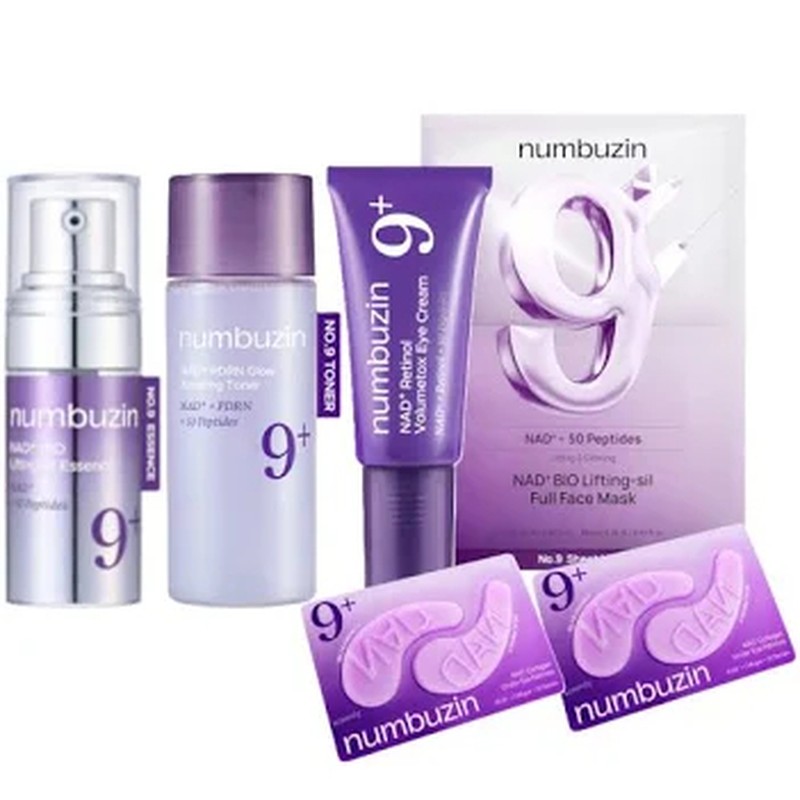 Numbuzin No.9 NAD+ Trial Kit antiedad y firmeza – Kit de iniciación