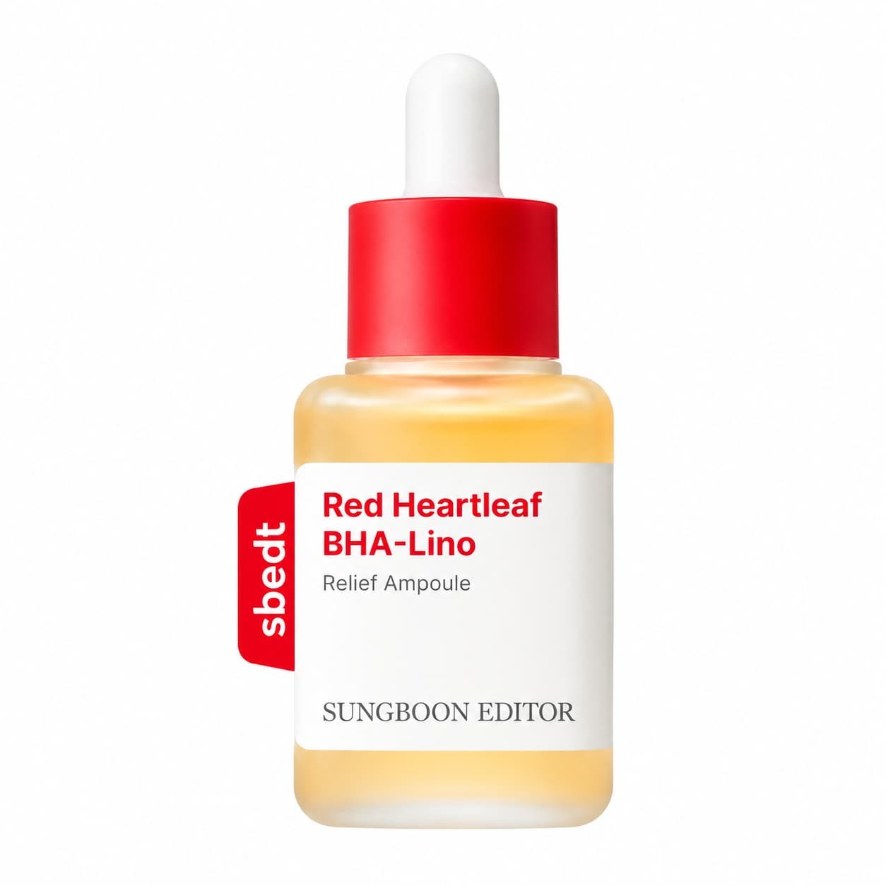 Sungboon Editor - ampolla calmante y exfoliante - Red Heartleaf BHA-Lino Relief Ampoule - 40 ml