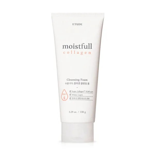 Etude House - Moistfull Collagen Cleansing Foam, 150g – Espuma limpiadora Moistfull Collagen (150 g)