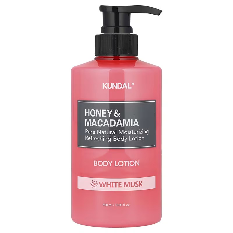 Kundal - Loción Corporal de Miel y Macadamia (Almizcle Blanco) - 500 ml