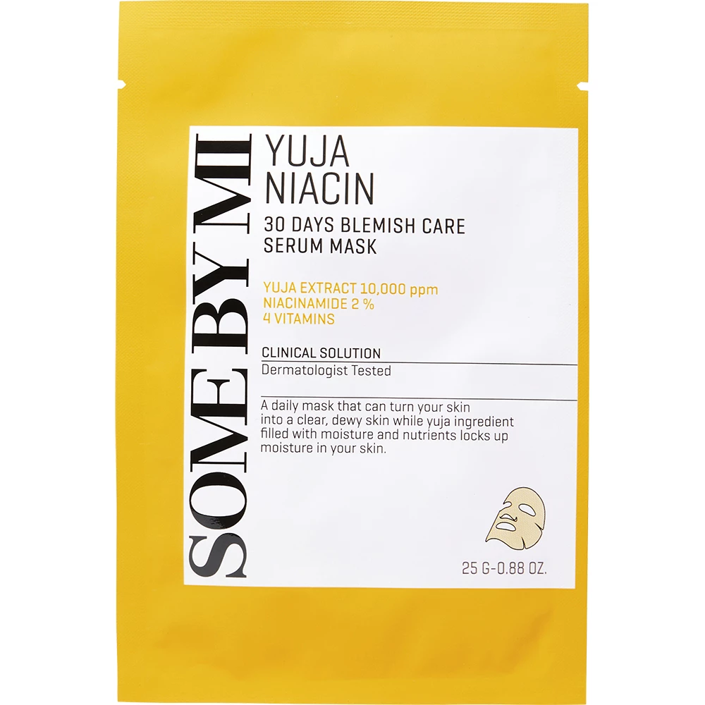 Some By Mi - Mascarilla Iluminadora Yuja Niacin 30 Días Blemish Care Serum / Yuja Niacin 30 Days Blemish Care Serum Mask - 25g