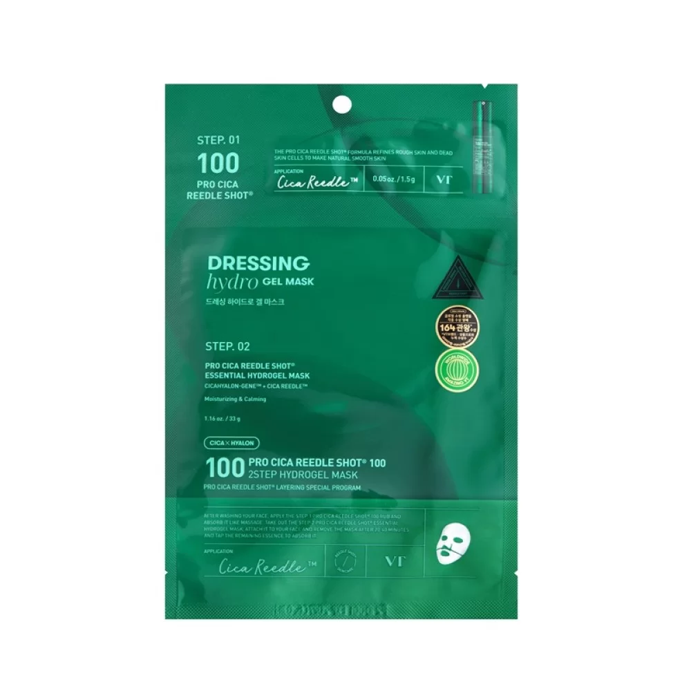 VT Cosmetics Pro Cica Reedle Shot 100 2-Step Hydrogel Mask, 1pcs