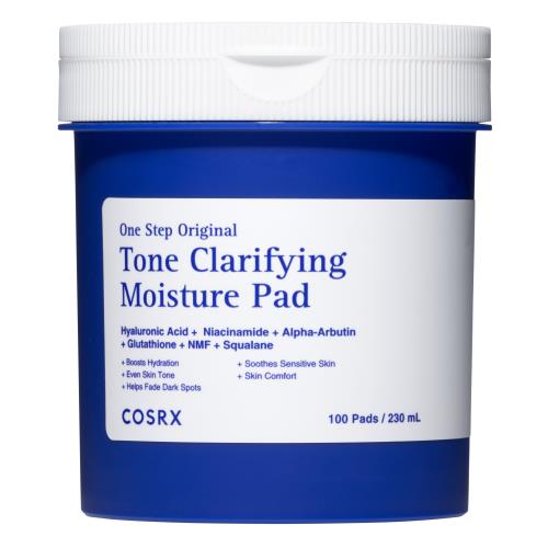 COSRX One Step Original Tone Clarifying Moisture Pad – Discos tonificantes iluminadores (100 uds)