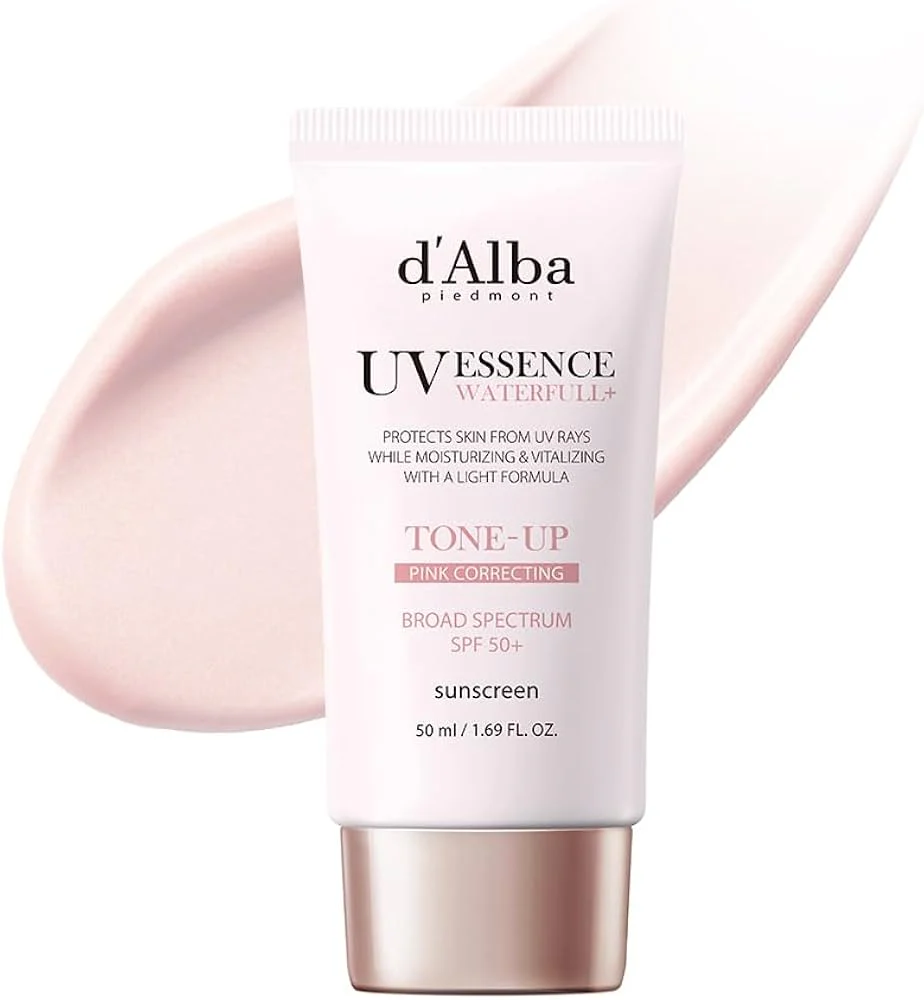 d'Alba Waterfull Tone-up Sunscreen Pink Correcting 50ml – Protector Solar Unificador Tono Rosa Waterfull 50ml