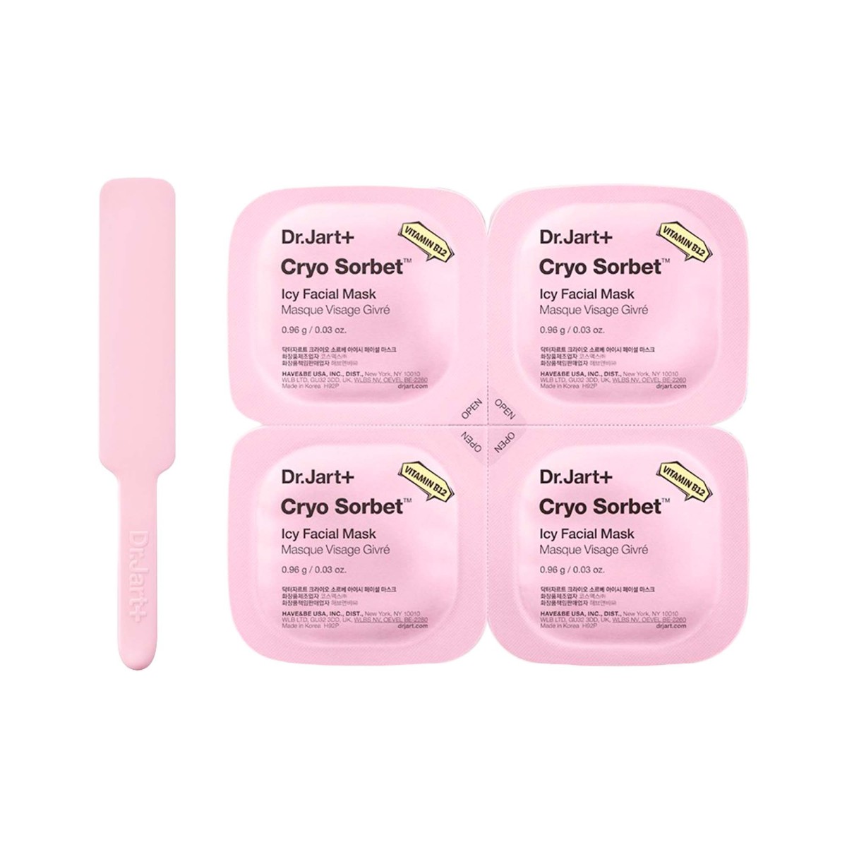 Dr.Jart+ Cryo Sorbet Icy Facial Mask – Pack 4 Mascarillas Efecto Frío 3