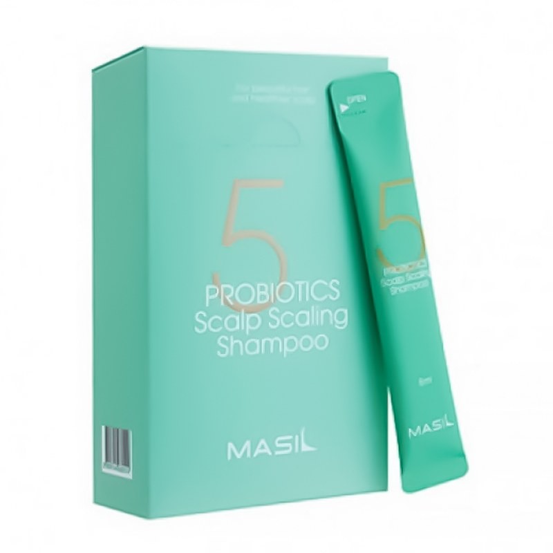 Masil - Champú exfoliante (monodosis) - 5 Probiotics Scalp Scaling Shampoo - 20 x 8 ml