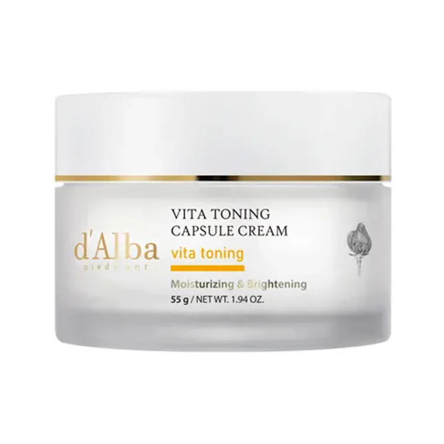 d'Alba Vita Toning Capsule Cream 55g – Crema Iluminadora Vita Toning en Cápsulas 55g