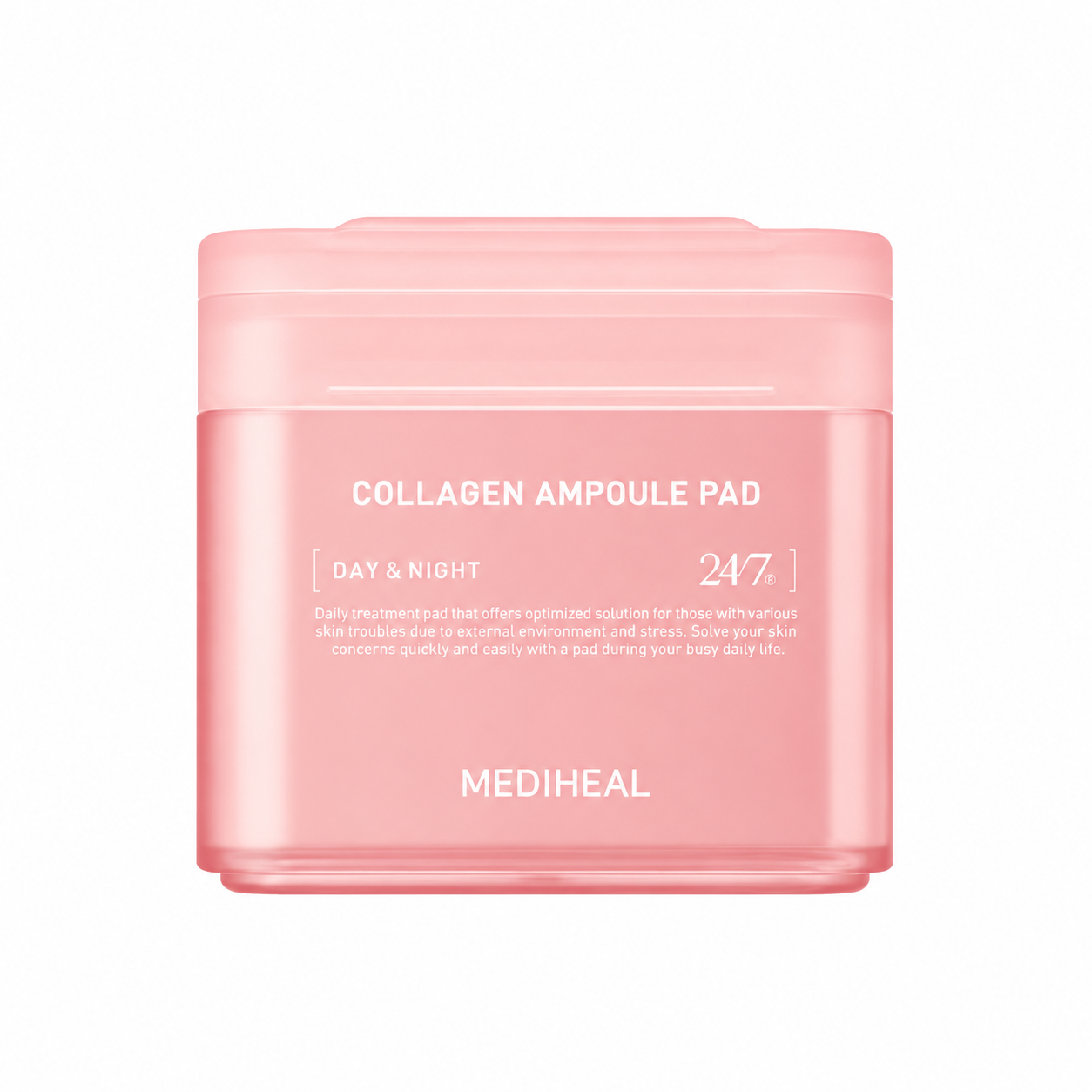 Mediheal Collagen Ampoule Pad 170ml · 100 uds – Discos reafirmantes en ampolla de colágeno 170ml · 100 uds
