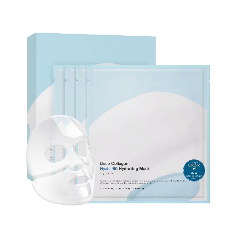 Sungboon Editor - Set de mascarillas hidratantes - Deep Collagen Hyalu-B5 Hydrating Mask - 4 unidades (37 g)