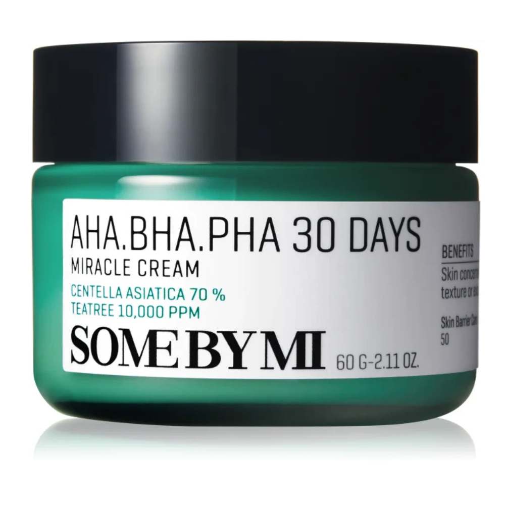 Some By Mi AHA-BHA-PHA 30 Days Miracle Cream 60g – Crema exfoliante calmante 60g