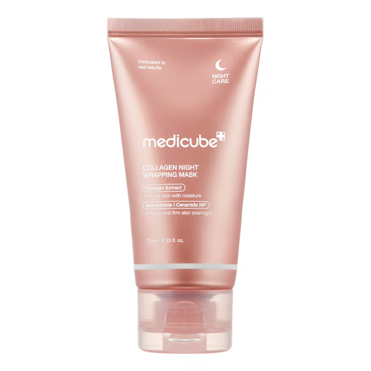Textura Medicube - Set Sauna con Colágeno y NAD: EGF NAD Firming Serum 30ml + Triple Collagen Cream 50ml + Collagen Night Wrapping Peel Off Mask 75ml