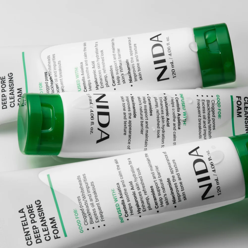 Textura NIDA - Centella Deep Pore Cleansing Foam - 120 ml