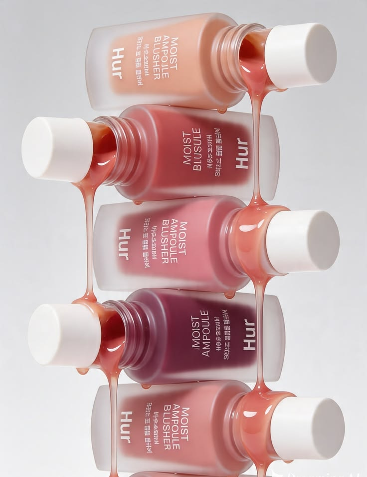 Texture House of Hur Moist Ampoule Blusher 20 ml Deep Plum – Dewy liquid blush