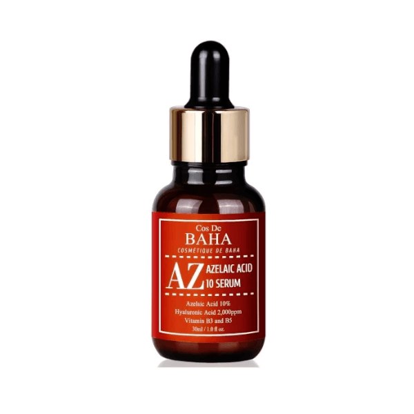 Cos de BAHA Azelaic Acid 10% Serum (AZ) 30 ml – Sérum iluminador y corrector de imperfecciones con ácido azelaico