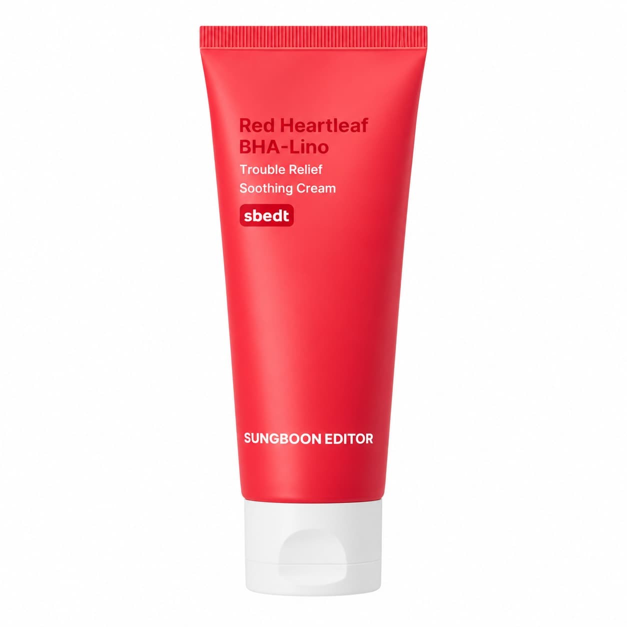 Sungboon Editor - Crema tratante calmante - Red Heartleaf BHA-Lino Trouble Relief Cream - 50 ml