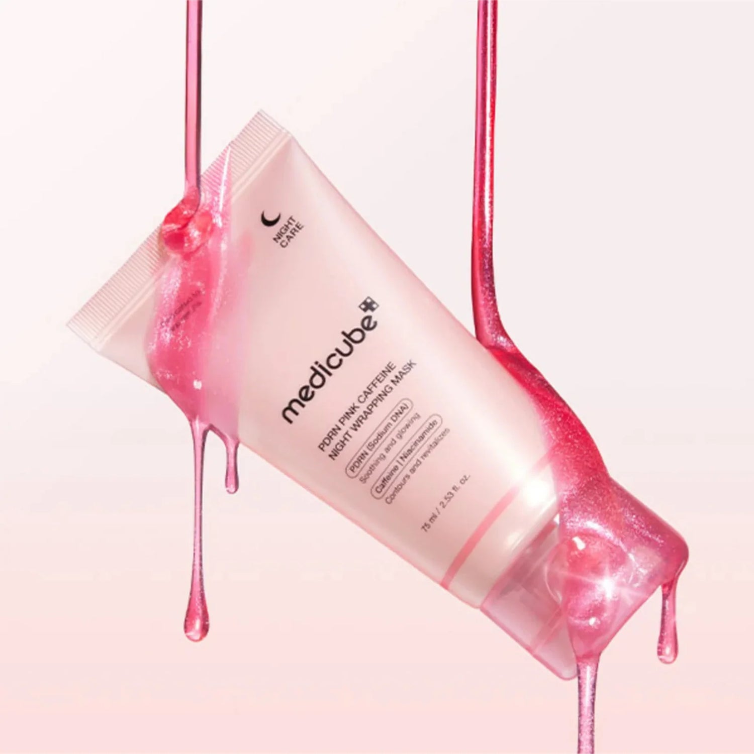 Texture Medicube PDRN Pink Caffeine Night Wrapping Mask 75ml – Mascarilla de noche reafirmante con PDRN y cafeína 75ml