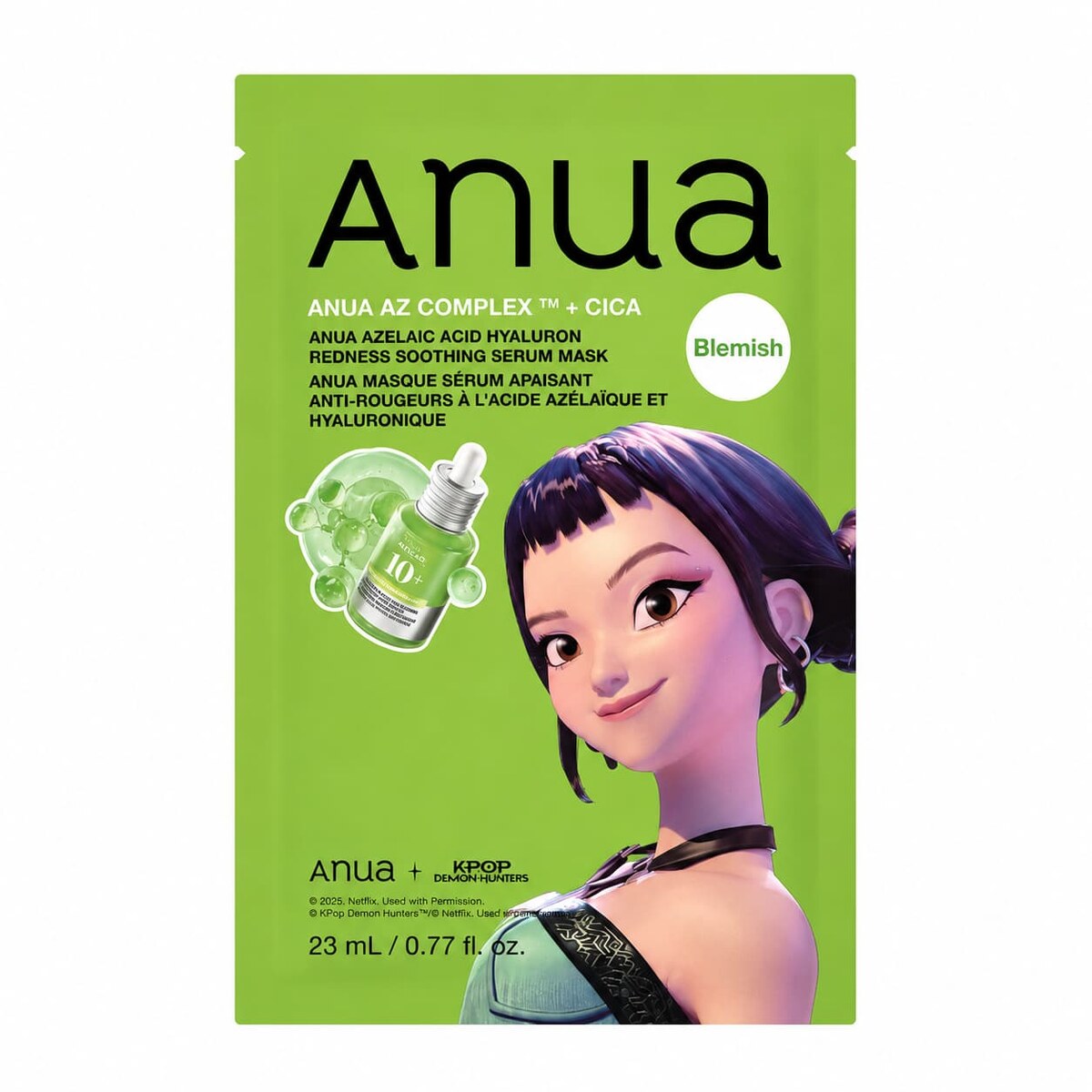 Anua - Mascarilla antirrojeces con ácido azelaico / Azelaic Acid Hyaluron Redness Soothing Serum Mask - 1 unidad