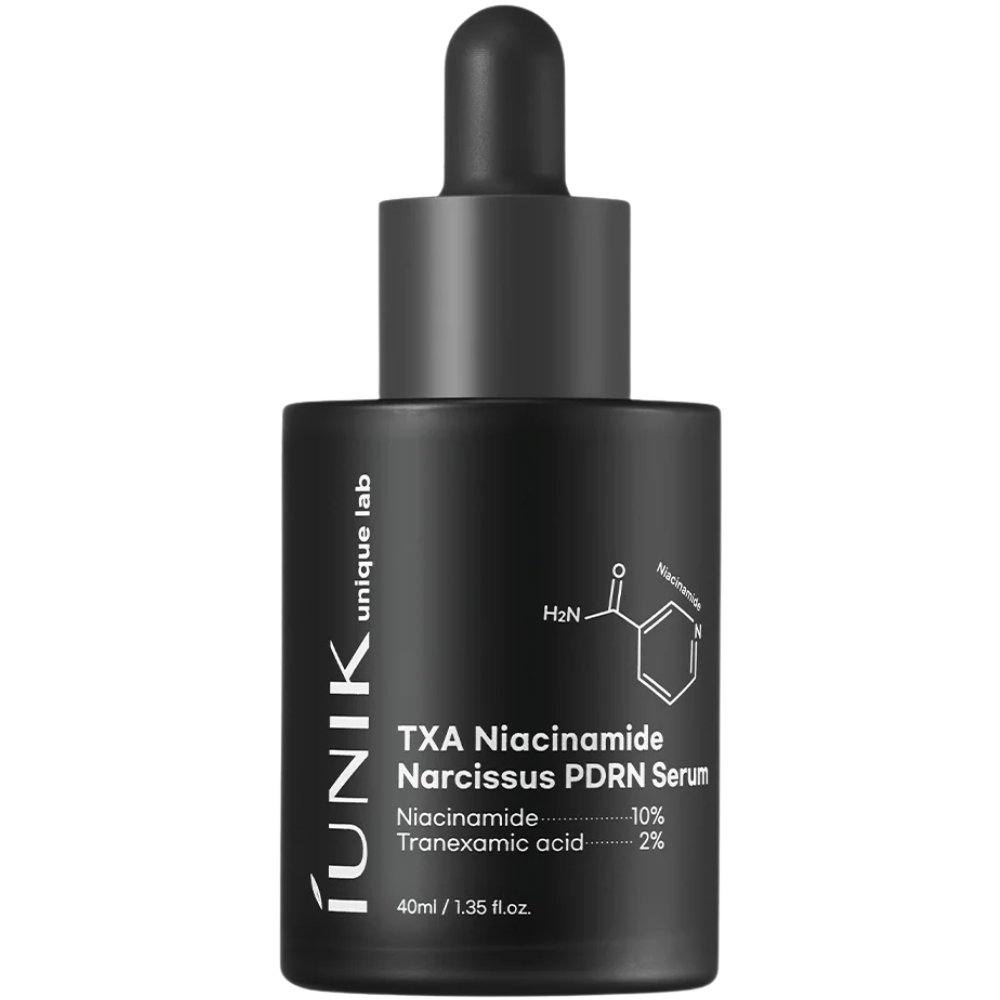 iUNIK TXA Niacinamide Narcissus PDRN Serum 40 ml – Sérum iluminador y regenerador con ácido tranexámico y niacinamida