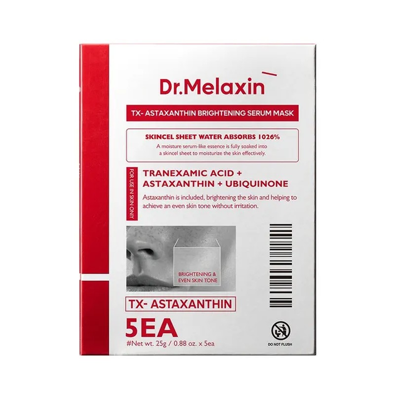 Dr.Melaxin TX-Astaxanthin Brightening Serum Mask Set – Mascarilla