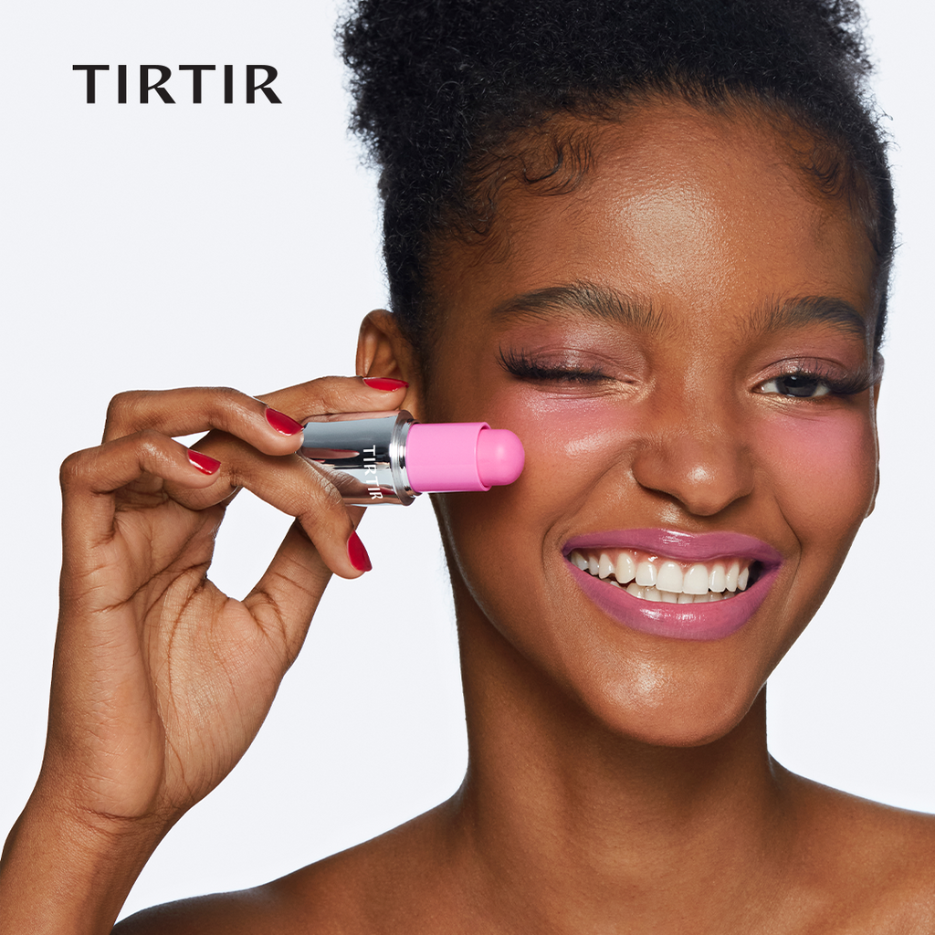 TIRTIR Mood Glider Lip And Blush Stick - Application on Lips
