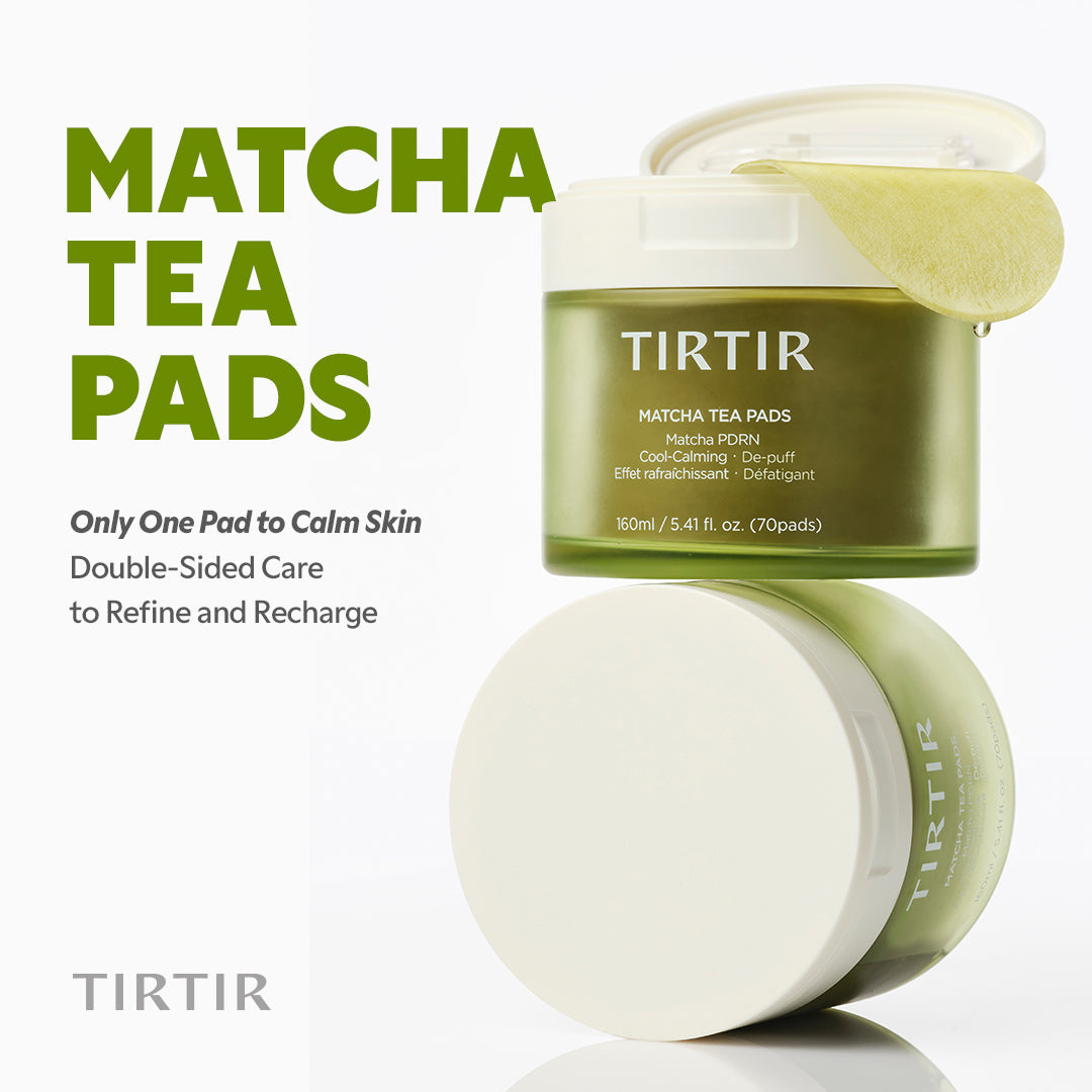 TIRTIR Matcha Tea Pads - Dual Sided Pad Detail