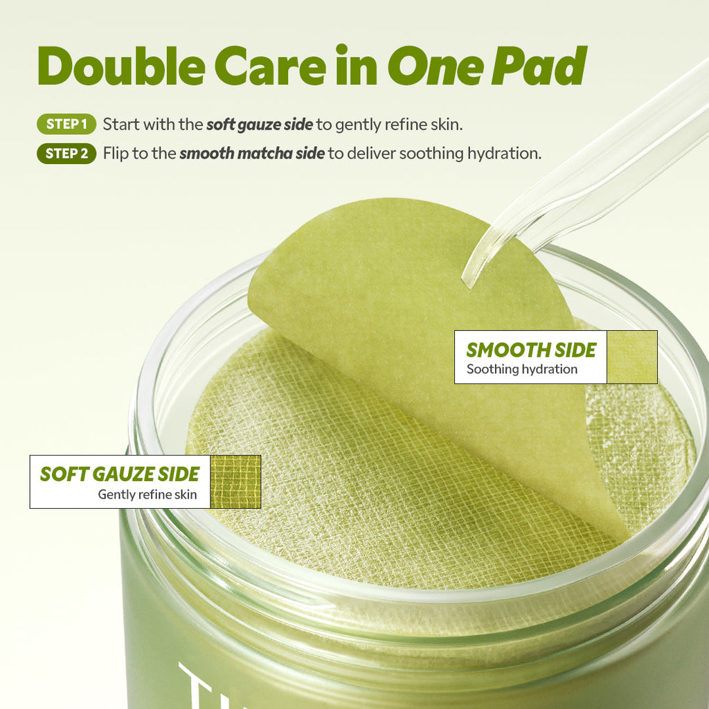 TIRTIR Matcha Tea Pads - Instant Calming and De-Puffing