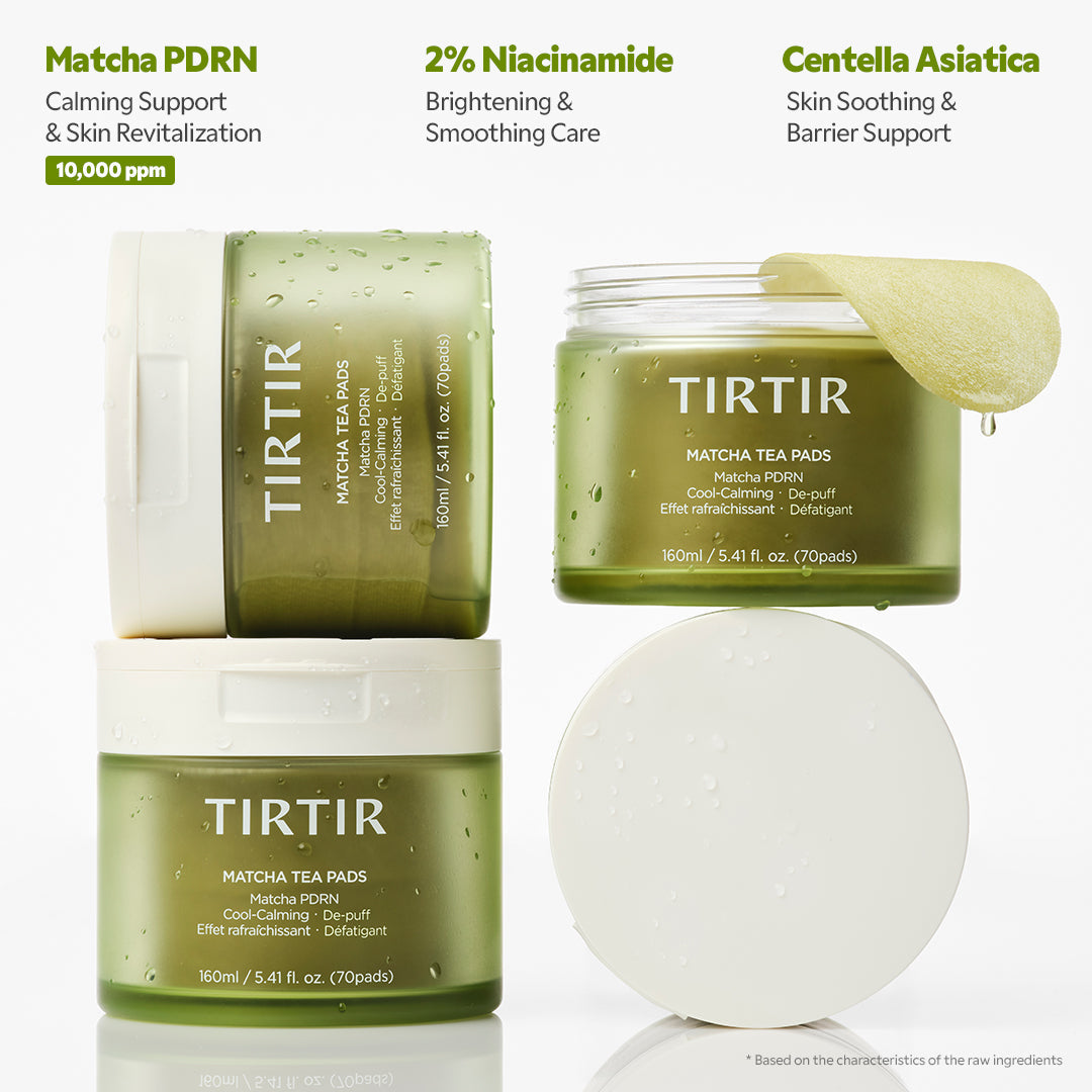 TIRTIR Matcha Tea Pads - Key Ingredients Jeju Matcha PDRN