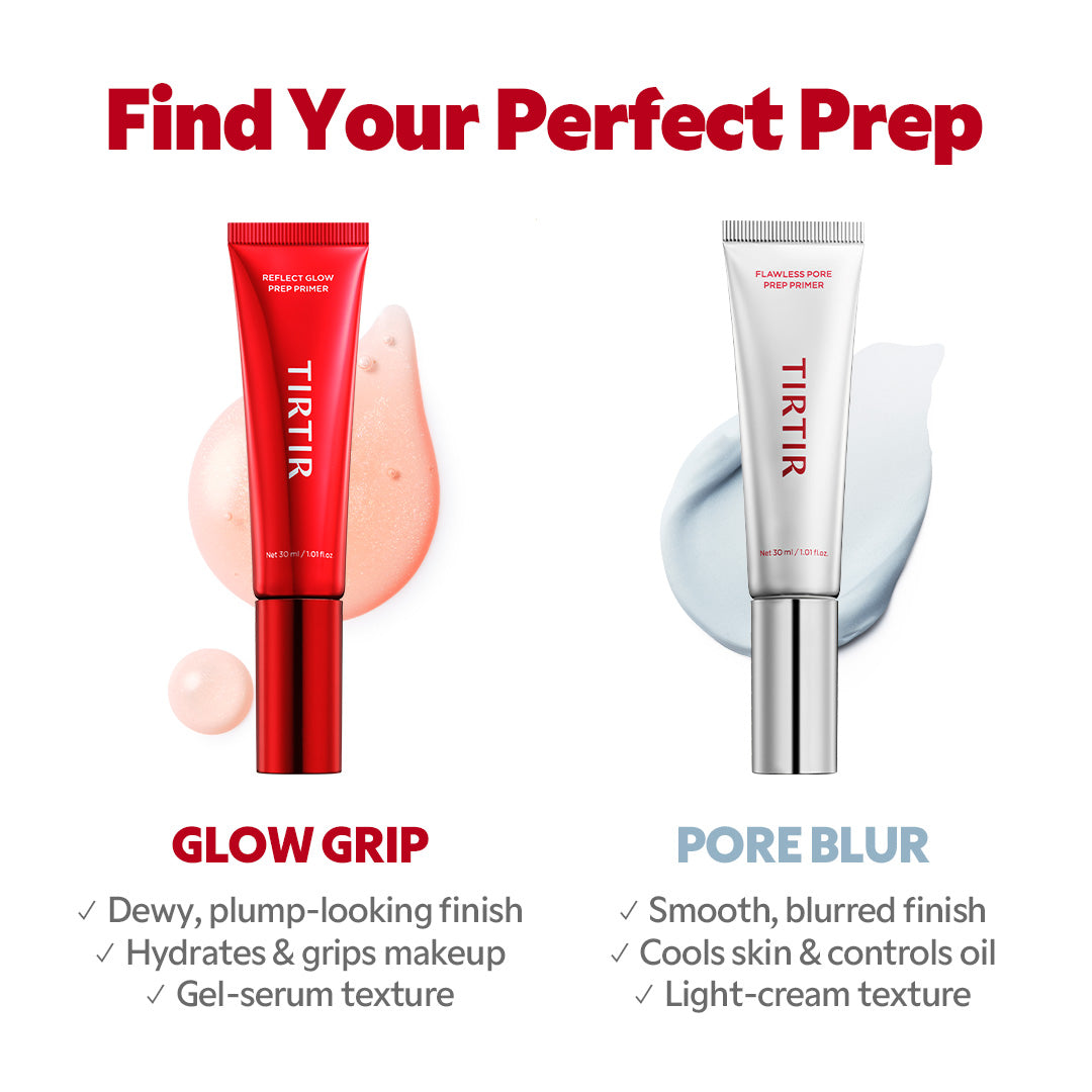 TIRTIR Reflect Glow Prep Primer - Before and After