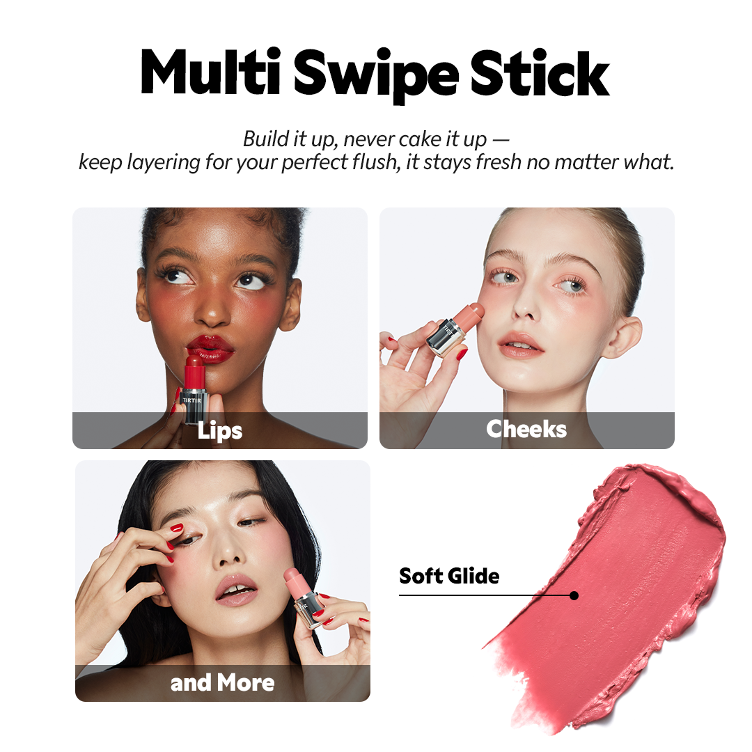 TIRTIR Mood Glider Lip And Blush Stick - Before and After Makeup