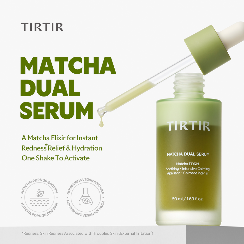 TIRTIR Matcha Dual Serum - Texture and Application