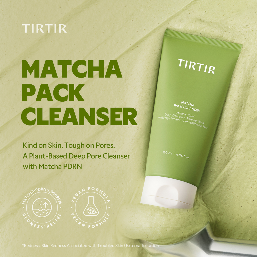 TIRTIR Matcha Pack Cleanser - How to Use Step 1