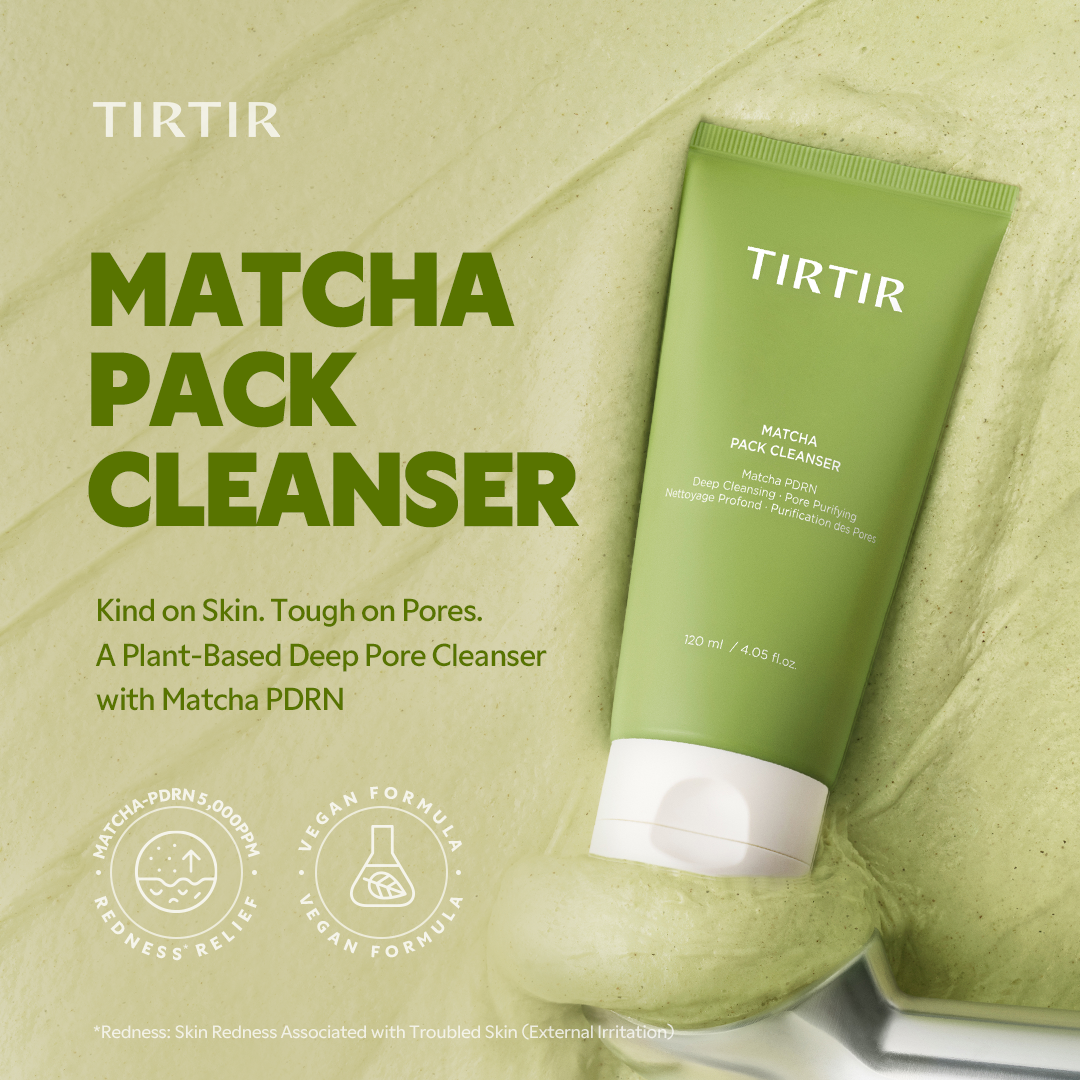 TIRTIR Matcha Pack Cleanser - How to Use Step 1
