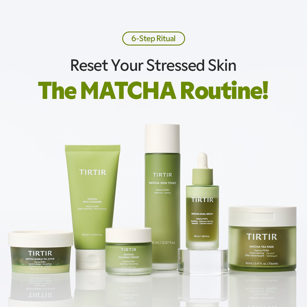 TIRTIR Matcha Pack Cleanser - Before and After Redness