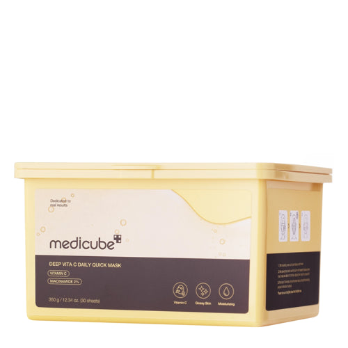 Medicube - Deep Vita C Daily Quick Mask - Brightening Face Mask Set in a Sheet - 30pcs/300g