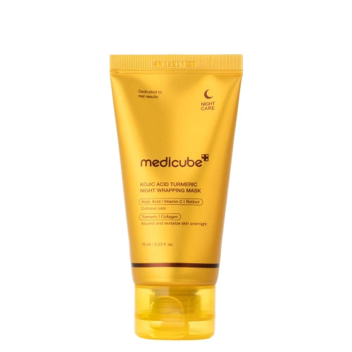 Medicube - Kojic Acid Turmeric Night Wrapping Mask - All Night Smoothing Mask with Kojic Acid - 75ml