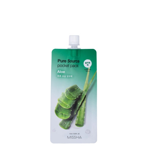 Missha - Pure Source Pocket Pack - Aloe - Moisturizing Face Mask - 10ml