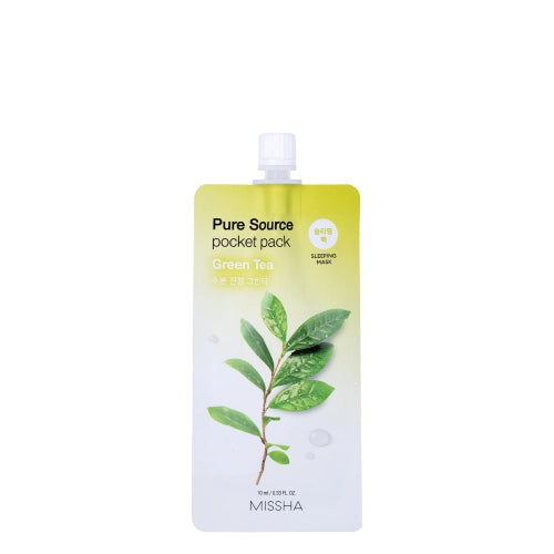 Missha - Pure Source Pocket Pack - Green Tea - Moisturizing Face Mask - 10ml