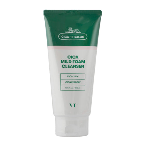 VT Cosmetics - Cica Mild Foam Cleanser - Cleansing Face Foam with Asian Centella - 300ml