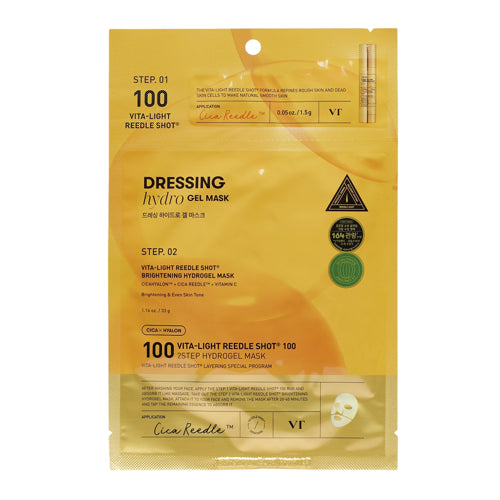 VT Cosmetics - Vita-Light Reedle Shoot Brightening Hydrogel Mask - Brightening Hydrogel Face Mask - 1.5g+33g